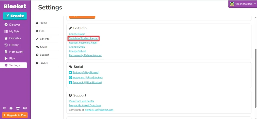 change account type from student to teacher